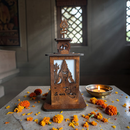 Lord Shiva Decorative Lantern with LED Light
